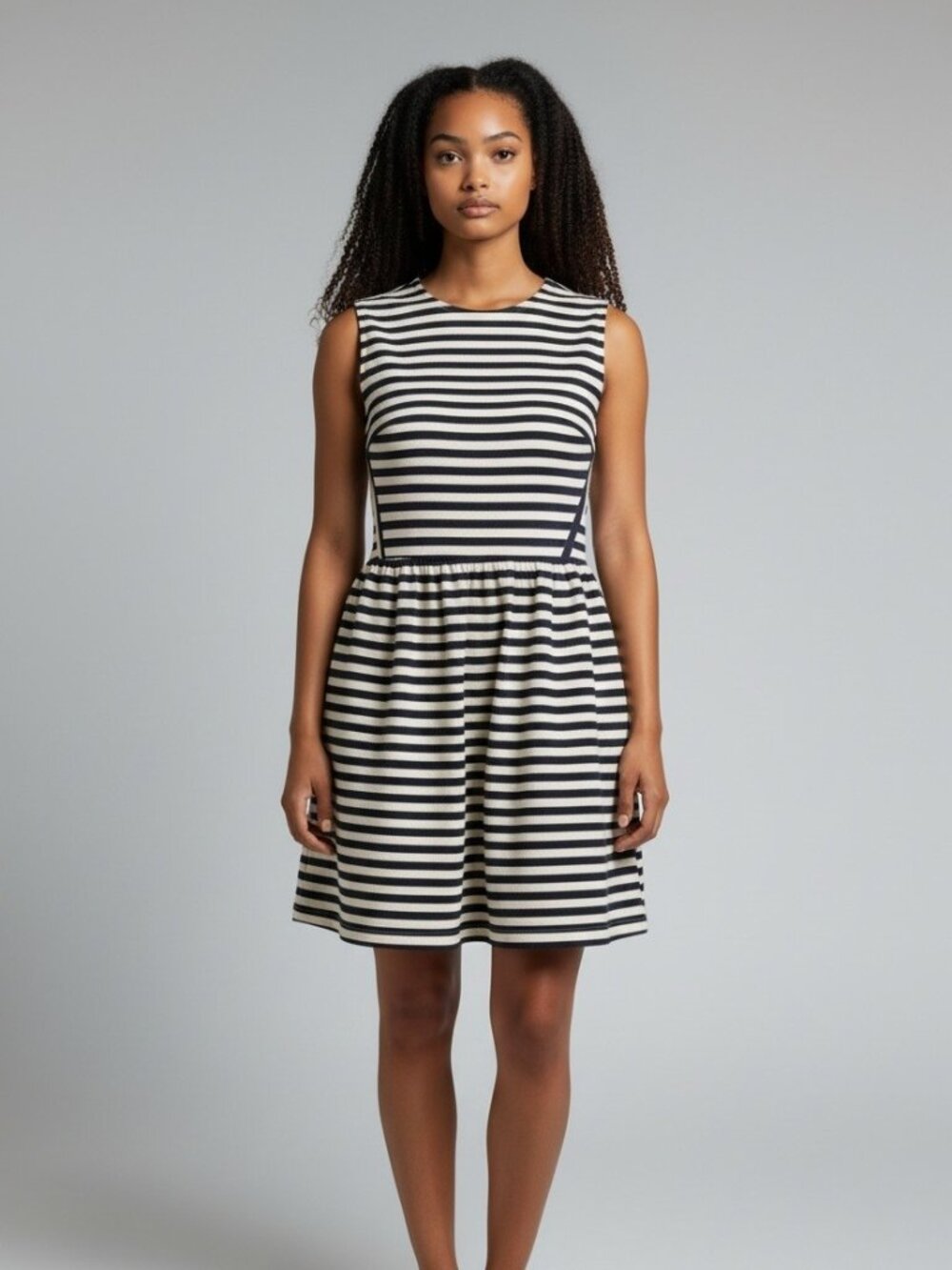 👗 Altar’d State Navy & White Striped Dress | Size Small